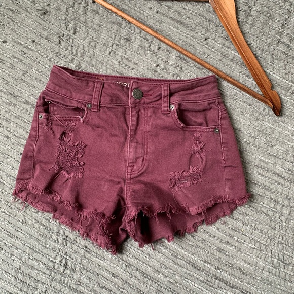 AMERICAN EAGLE OUTFITTERS stretch distressed short size 00 - Picture 2 of 10